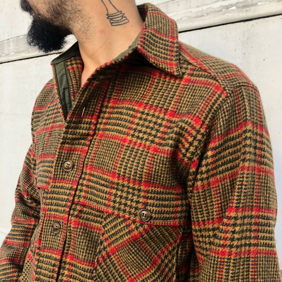 SOLD • Vintage 1970’s Plaid Green Woolrich Shirt - Picture 4 of 8